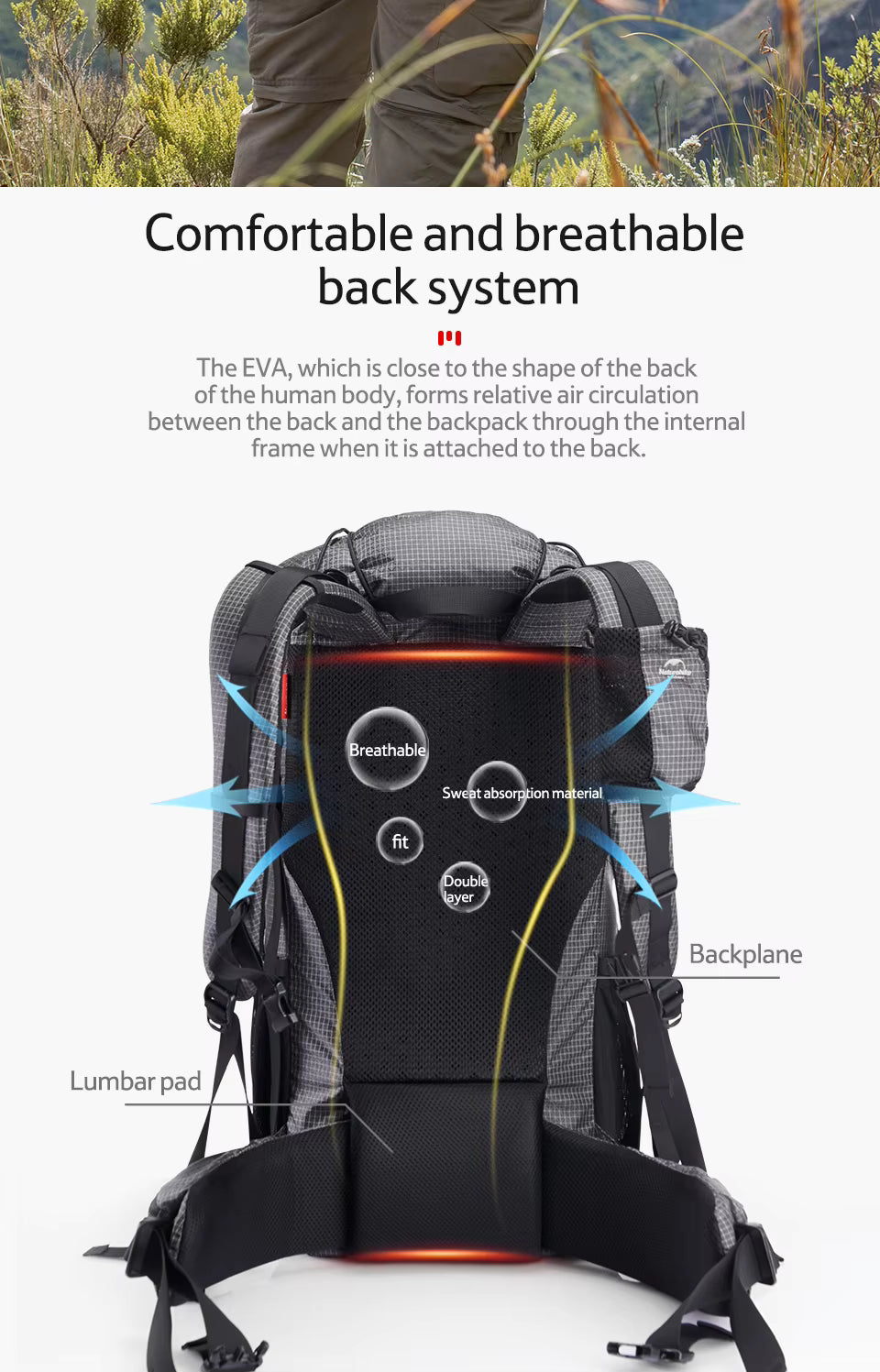 Turo Camp Naturehike Outdoor Hiking Backpack